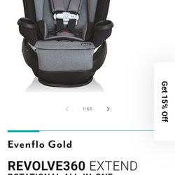 Evenflo Gold

REVOLVE360 EXTEND
ROTATIONAL ALL-IN-ONE CONVERTIBLE CAR SEAT