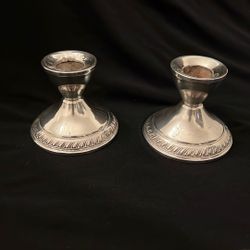 Sterling Duchin Candle Holders