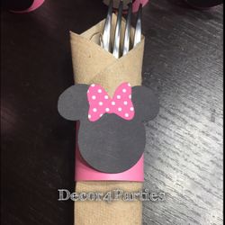 Minnie Mouse party napkin rings