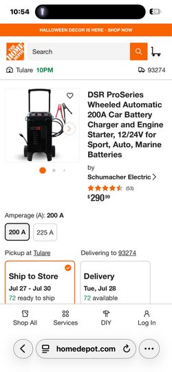 Powered by Schumacher 200 amp $180