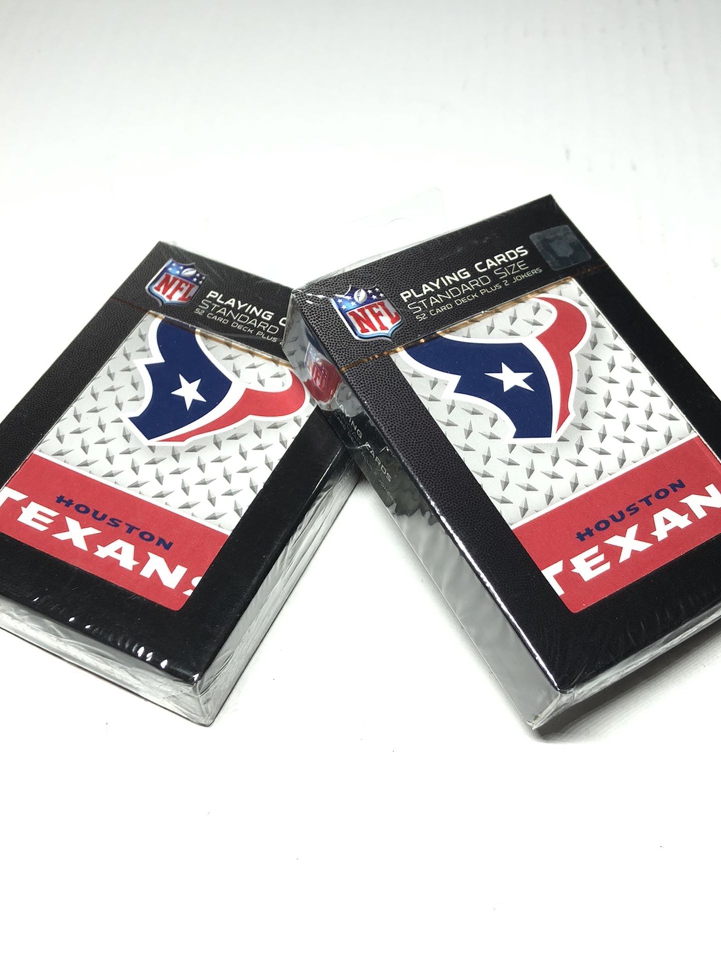 Set of 2x Football Houston Texans Playing Cards Deck Licensed NFL Standard Size