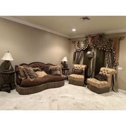 Formal Antique Living Room Furniture 