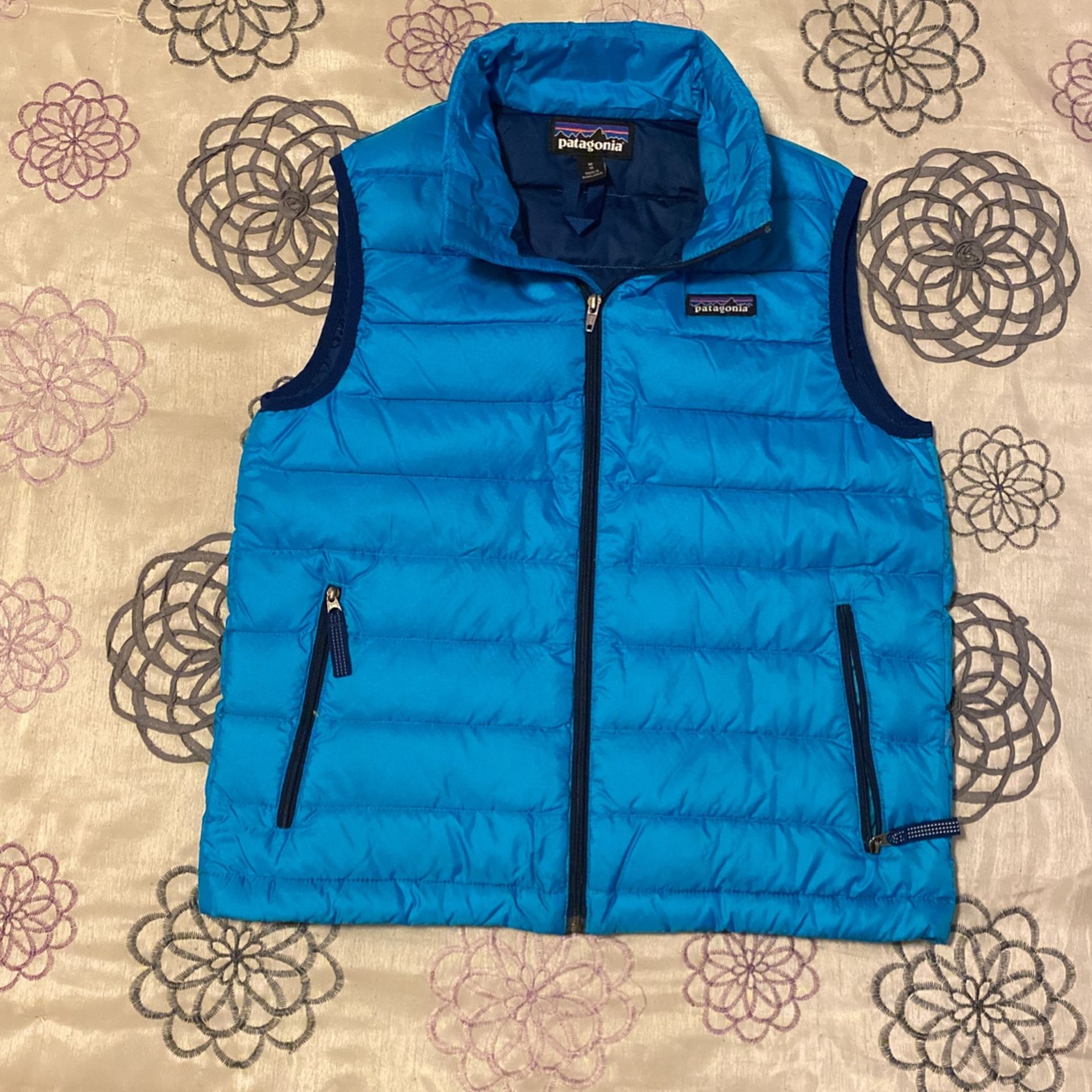 Blue Patagonia Jacket Size M (10) For Kids