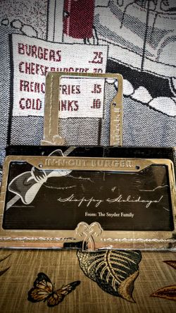 In-N-Out Burger Chrome License Plate Frame
