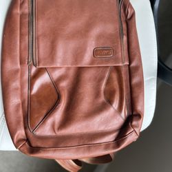 Faux Leather Backpack