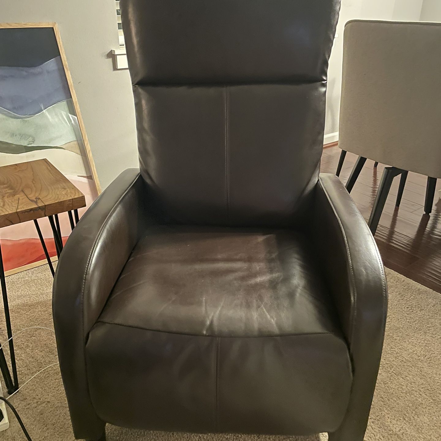 Brown bonded Leather Recliner