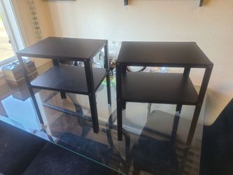 2 Metal End Tables