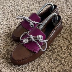 Cole Haan Fringe Leather Driving Moccasins Women’s Size 8B 