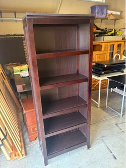 Mahogany color bookcase/storage