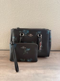 Coach bag with matching wristlet