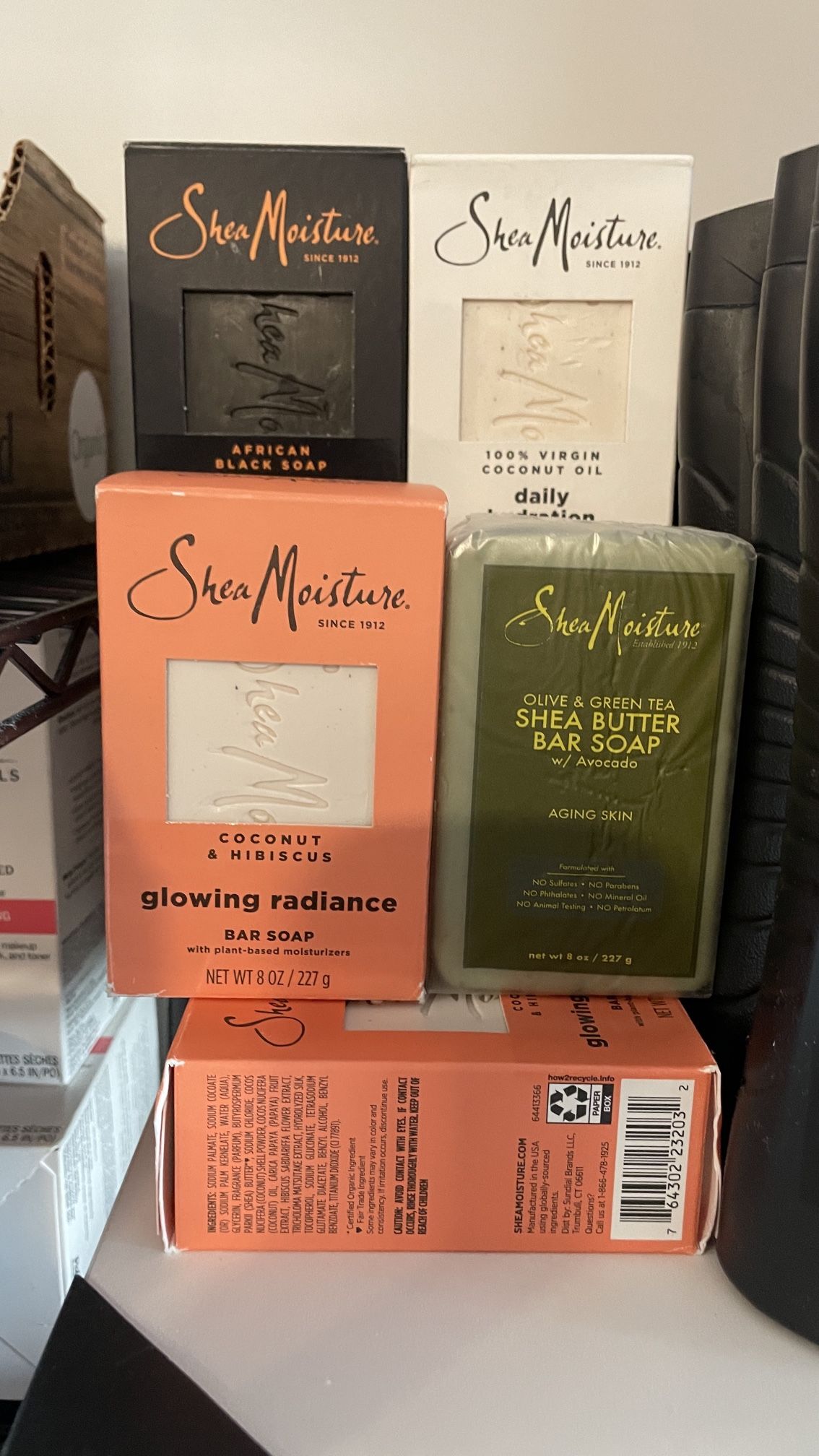Shea moisture bar soap 3packs for $10