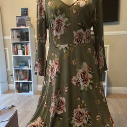 Moci By Purple Rain Floral Dress