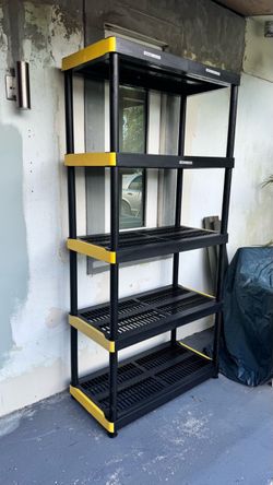 5-Tier Heavy Duty Plastic Storage Shelving Unit
