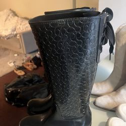 Coach Rain Boot Size 10  