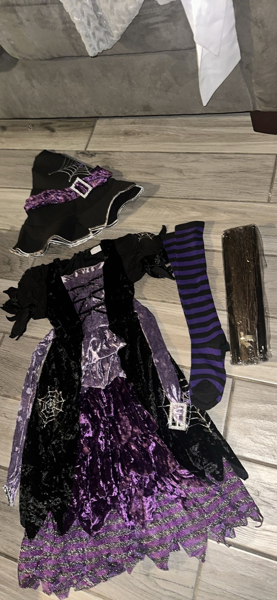 Purple Witch Costume Size 5/6 NEW