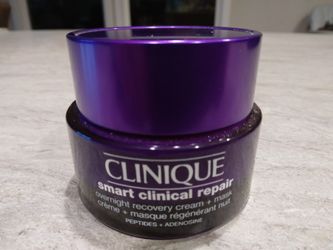 Clinique Smart Clinical Repair Over Night Recovery Cream +mask 1.7 Oz