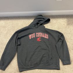 Gray Gildan WSU Hoodie