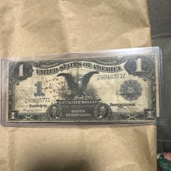 Series Of 1899 $1 Dollar Large Note Silver Certificate Black Eagle # H(contact info removed)0A