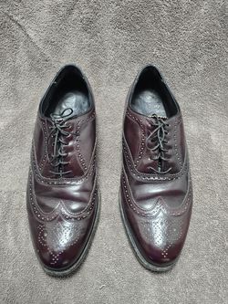 Florsheim Burgundy Leather Wingtip Shoes – Men’s 9½ 3E