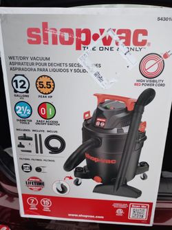 Shop-Vac 12 Gallon 5.5 HP Wet/Dry Vacuum
