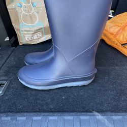 Rain Boots Blue Size 3 Cat & Jack