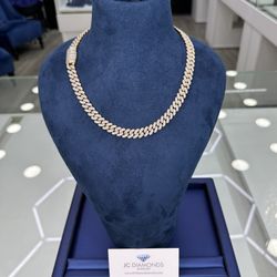 Chain Cubanlink 10k Gold Diamonds 💎 Real 10 Mm By 20 Inch 