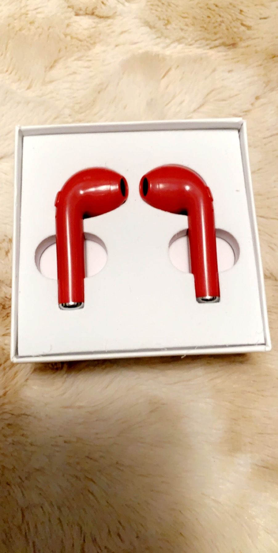 Red Wireless Earbuds