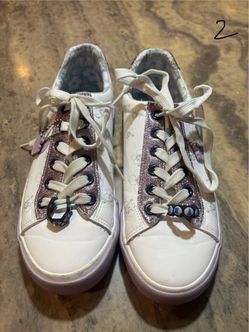 Girls Stitch Fashion Sneakers-Size 6.5