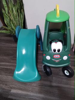 Little tikes slide and car (read description)