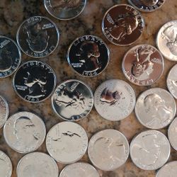 Mint And Proof Washington Quarters Silver