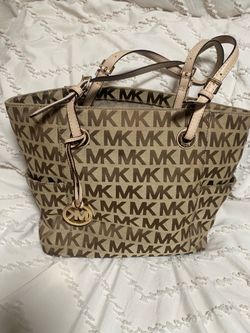 Michael Kors large tan tote bag