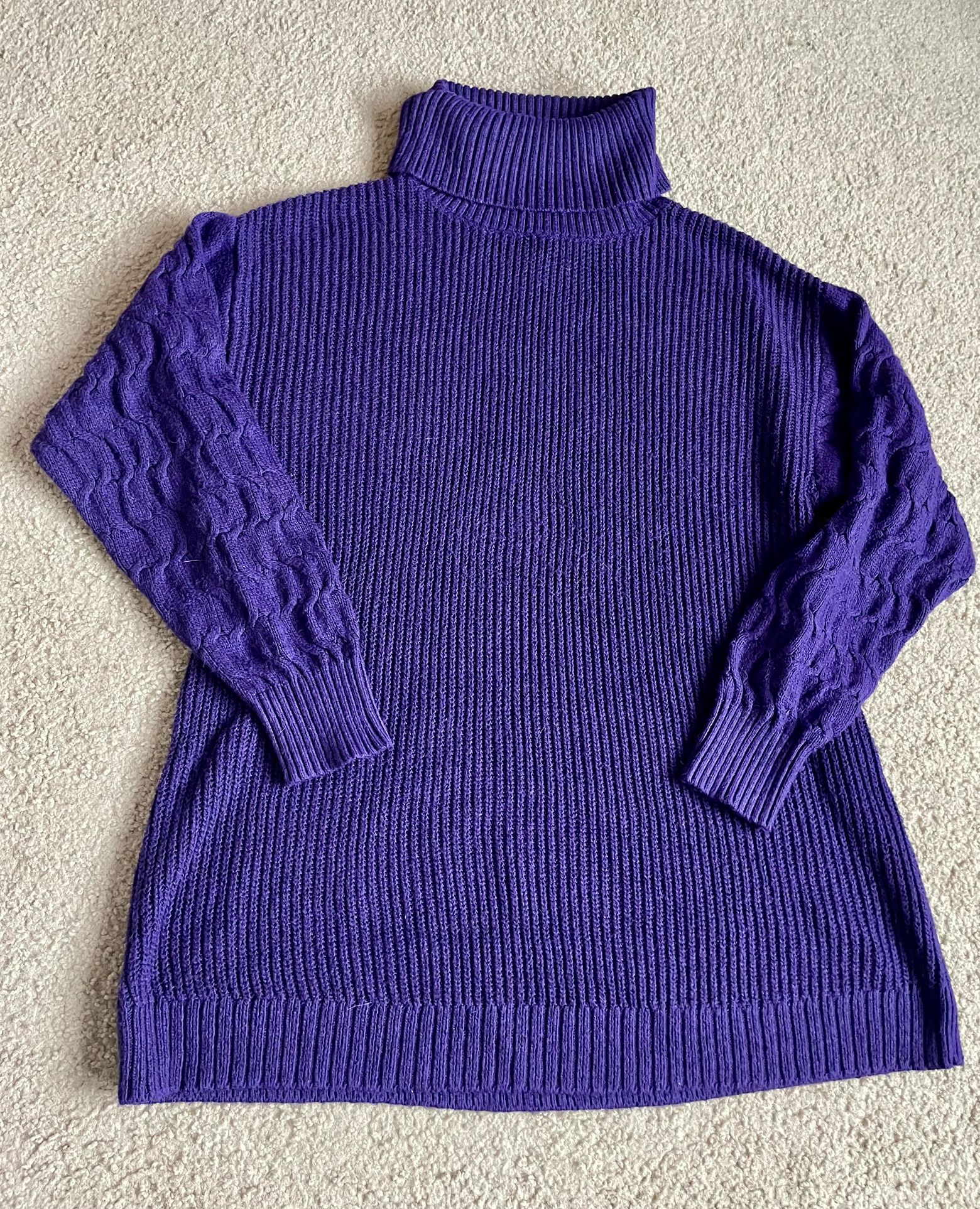 Women’s Royal Purple Turtleneck Sweater