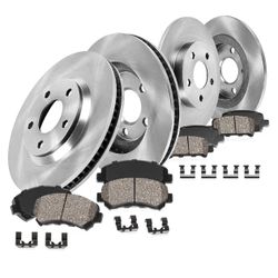 New Callahan Brake Parts Front and Rear Brake Kit For 2016 2017 2018 Mazda 6 Replacement Brake Rotors and Ceramic Brake Pads