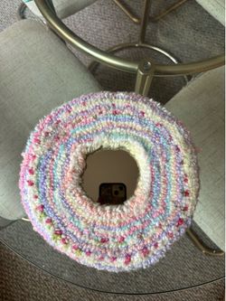 Handmade rug mirror