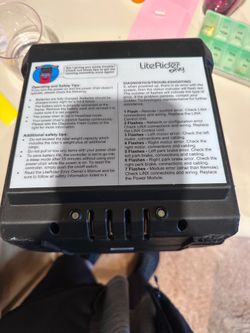 Golden Technologies LiteRider Envy (Model GP162), which is a lightweight, compact portable unit