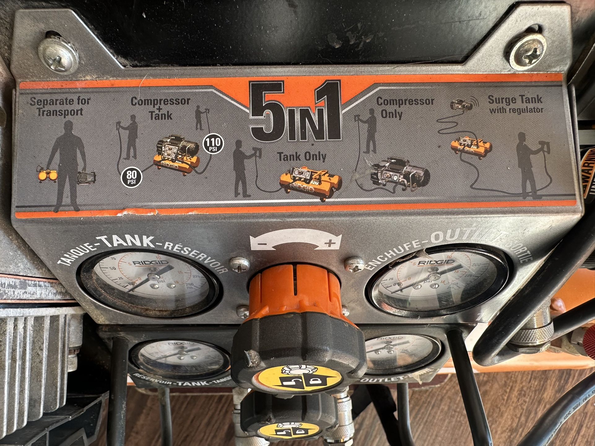 Ridgid TriStack 5Gallon Air Compressor