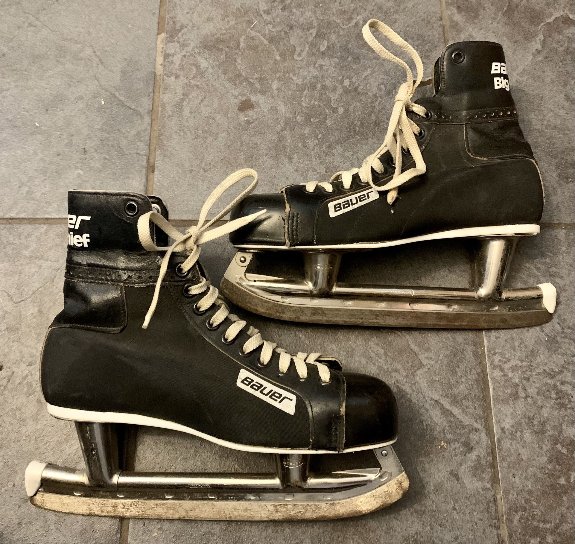 Vintage Bauer Big Chief Hockey Skates