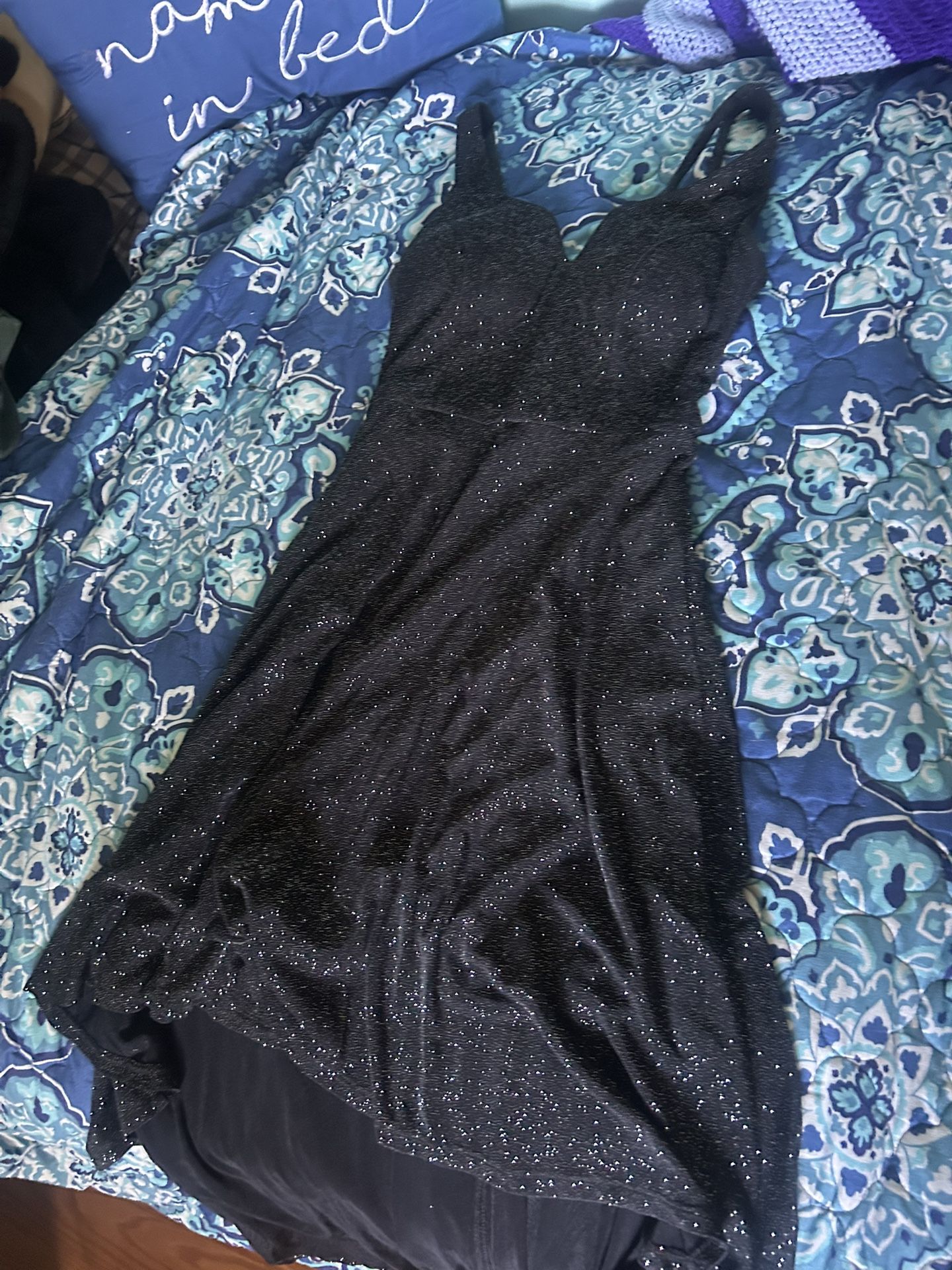 Black Sparkly Homecoming Dress