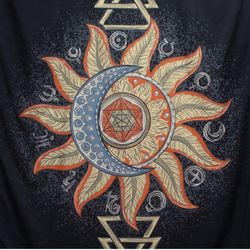 Sun And Moon Tapestry Wall Art