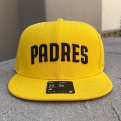New San Diego SD Padres pro true Baseball Hat flat bill fitted 7 3/4