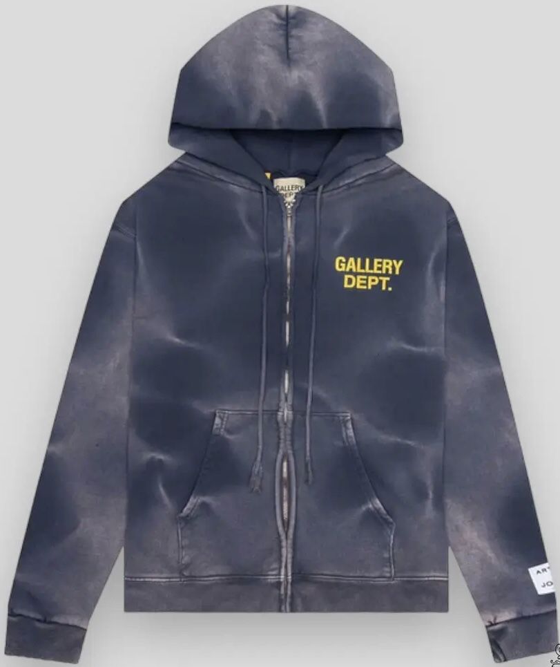Gallery Zip Up Chrome Hoodie Hearts Hood Denim Jeans Tears Dept Hooded Jacket Sweater XL