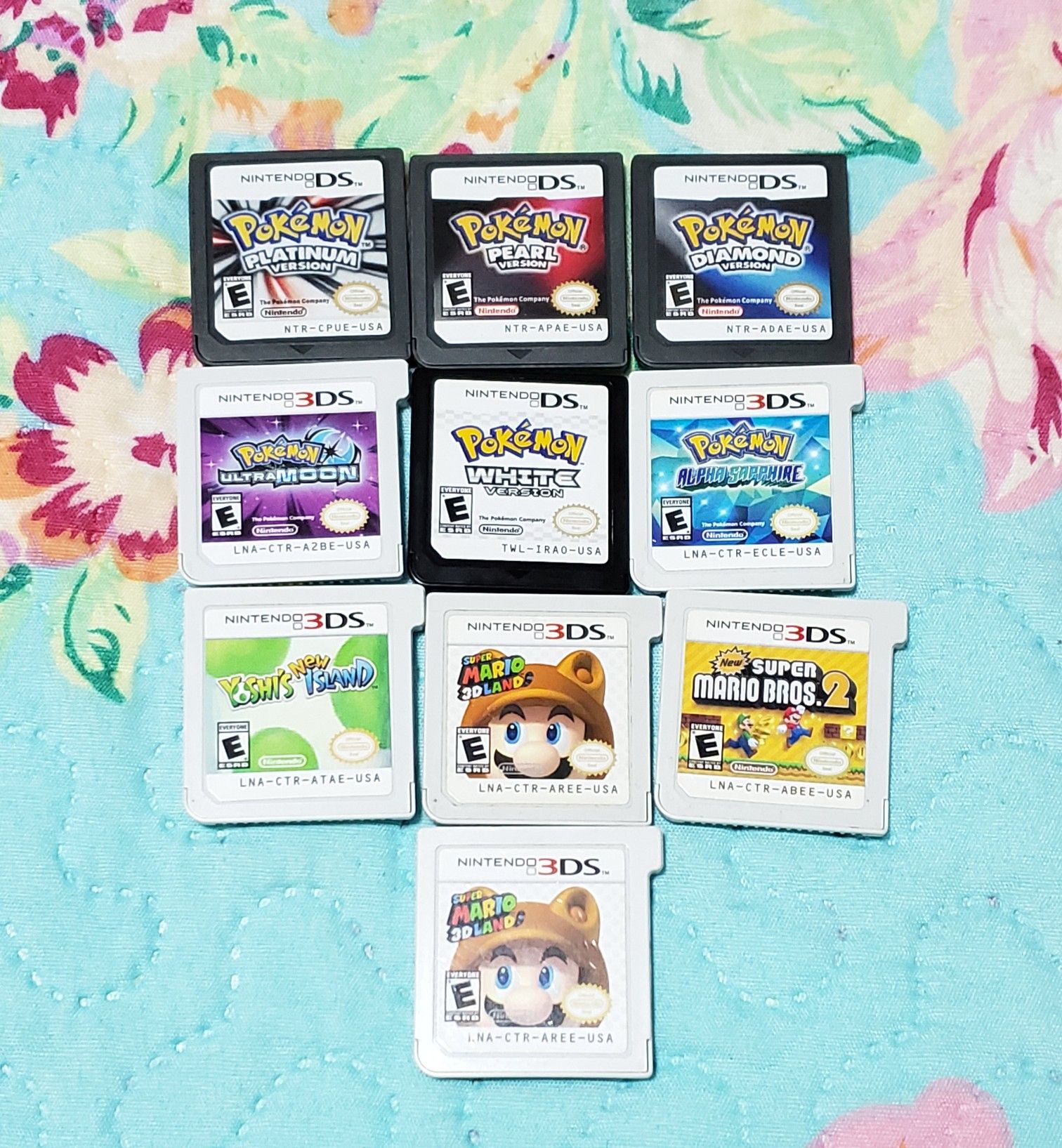 Nintendo pokemon 3ds/ds bundle Mario yoshi platinum