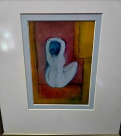 Grief (or Sorg), Painting by the famous Finnish modernist artist H.Schjerfbeck 11.5"×13"