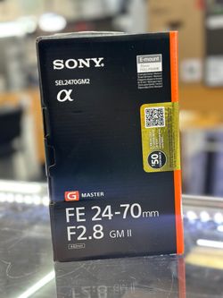 Sony Lens G Masters 24-70mm F2.8 II