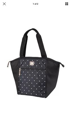 Igloo Essential Cooler Tote, Classic black & White, Dots, Classic Black/White