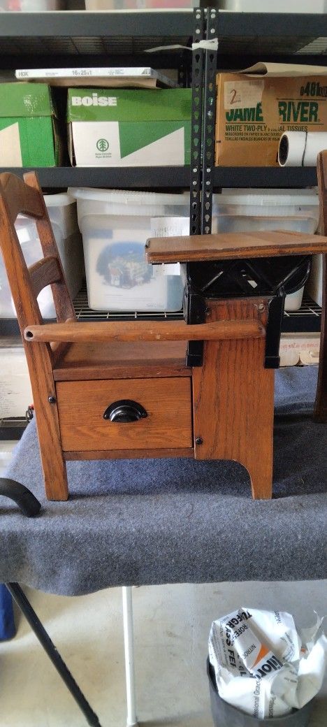 Antique Oak Child Desk