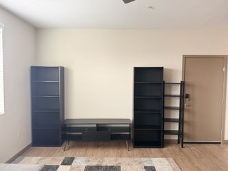 Dark Gray Bookcases/Entertainment stand (4 pieces)