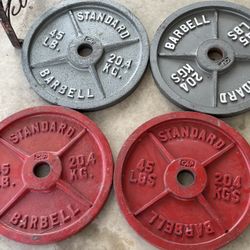 4 45 Olympic Weights 