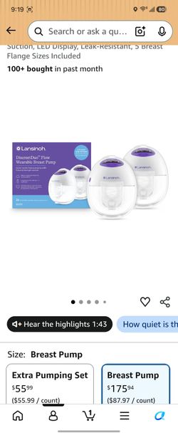 Lansinoh Breast Pump with extra cover