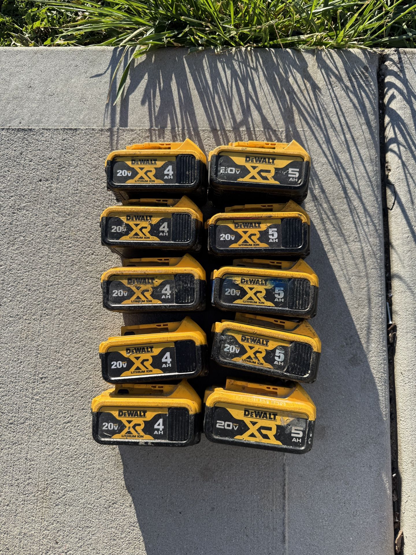 10*DEWALT batteries